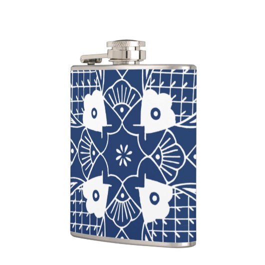 Flasques Poisson sous-marin avec Arrière - plan bleu (Gauche)