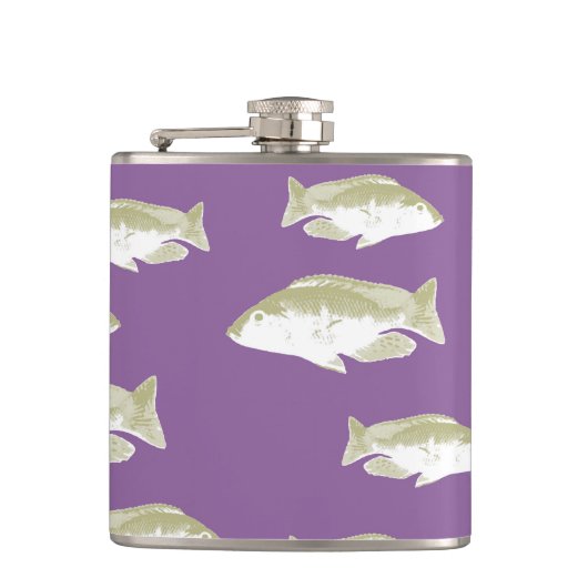 Flasques Poisson sur violet (Devant)