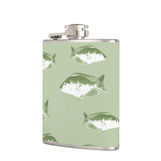 Flasques Poisson vert olive (Gauche)