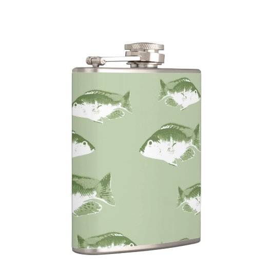 Flasques Poisson vert olive (Droite)