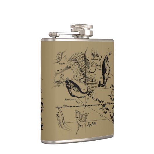 Flasques Poissons Constellation Hevelius vers 1690 (Droite)