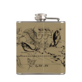 Flasques Poissons Constellation Hevelius vers 1690 (Dos)