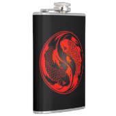 Flasques Poissons rouges et noirs de Yin Yang Koi (Droite)