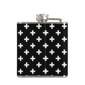 Flasques Polka blanche croise sur noir (Dos)