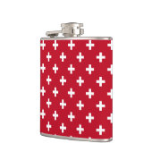 Flasques Polka blanche croise sur rouge (Gauche)