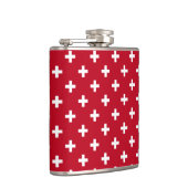Flasques Polka blanche croise sur rouge (Droite)
