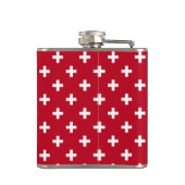 Flasques Polka blanche croise sur rouge (Dos)