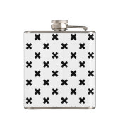 Flasques Polka noire croise sur blanc (Dos)