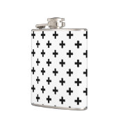 Flasques Polka noire croise sur blanc (Gauche)