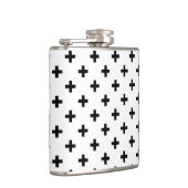 Flasques Polka noire croise sur blanc (Droite)