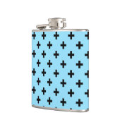 Flasques Polka noire croise sur le bleu bébé (Gauche)