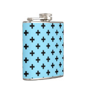 Flasques Polka noire croise sur le bleu bébé (Droite)