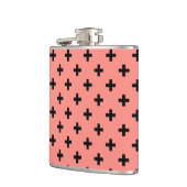 Flasques Polka noire croise sur pêche (Gauche)