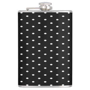 Flasques Polka noire et blanche