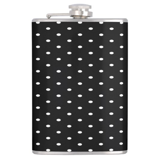 Flasques Polka noire et blanche (Devant)
