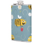 Flasques Pollinant Les Abeilles, Flower Garden Scene. (Gauche)