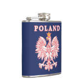 Flasques Pologne avec aigle rouge polonais (Droite)
