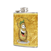 Flasques Pomme de terre de personnage de dessin animé avec (Gauche)