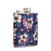 Flasques Pomme fleurit sur un bleu foncé (Droite)