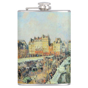 Flasques Pont Neuf, Après-midi, Sunlight Camille Pissarro