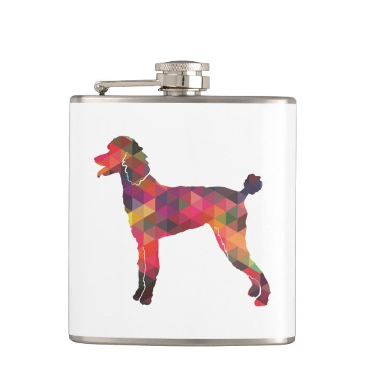 Flasques Poodle Geo Silhouette Multi (Devant)