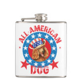 Flasques Poodle patriotique (Devant)