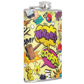 Flasques Pop Art Power Flask - Retro Comic Design (Droite)