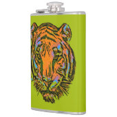 Flasques Pop Art TIGER HEAD + votre backgr. & idées (Gauche)