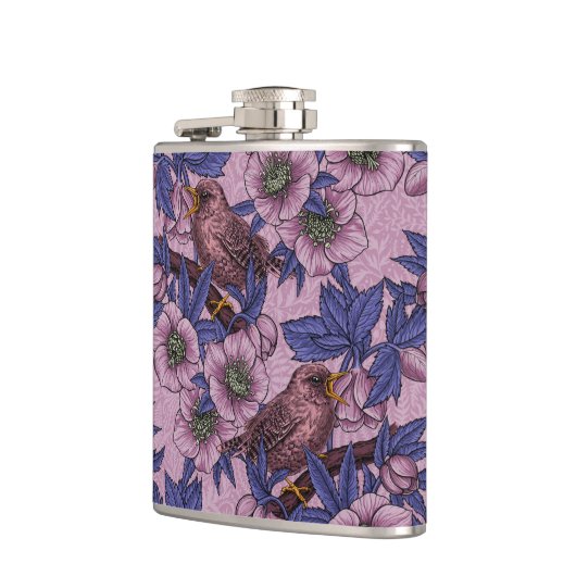 Flasques Porté et hélico, rose et violet (Gauche)