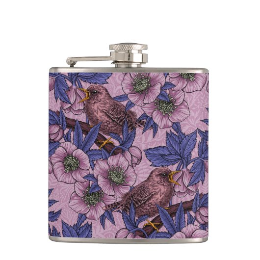 Flasques Porté et hélico, rose et violet (Devant)