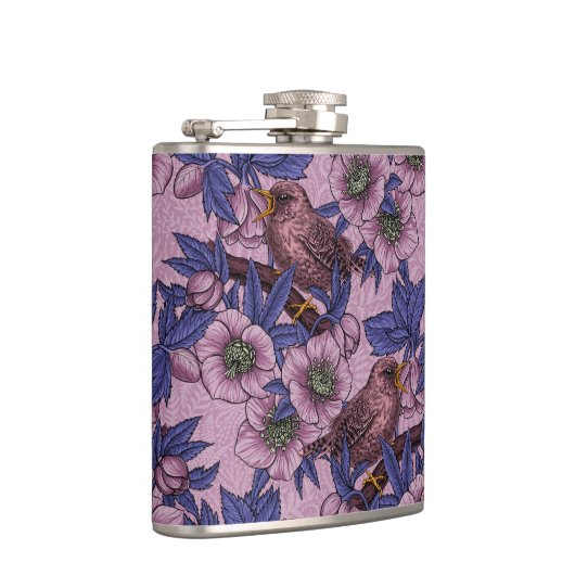 Flasques Porté et hélico, rose et violet (Droite)