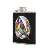 Flasques Portrait animal d'oiseaux Verre tendu Forêt fauniq (Gauche)