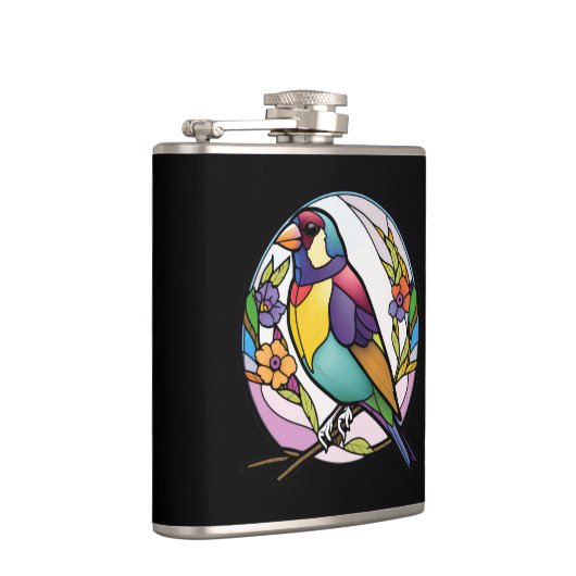 Flasques Portrait animal d'oiseaux Verre tendu Forêt fauniq (Droite)