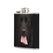 Flasques Portrait de chien noir (Gauche)
