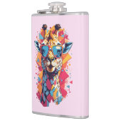 Flasques Portrait de girafe de style graffiti-58567 (Gauche)