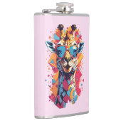 Flasques Portrait de girafe de style graffiti-58567 (Droite)