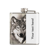 Flasques Portrait de loup (Dos)