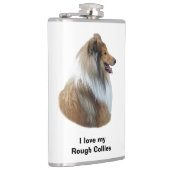 Flasques Portrait de Rough Collie (Droite)