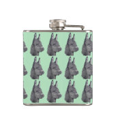 Flasques portrait dessin d'âne très mignon (Dos)