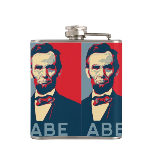 Flasques Portrait Lincoln Style Hope (Dos)