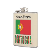 Flasques Portugal and Portuguese Flag with Your Name (Gauche)