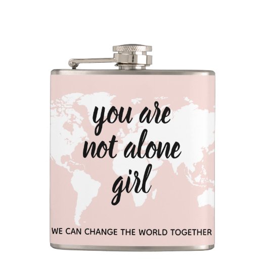 Flasques Positif Vous N'Êtes Pas Seul Citation Motivation F (Devant)