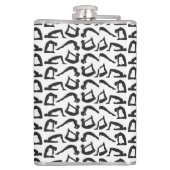 Flasques Positions de yoga Silhouettes (Dos)