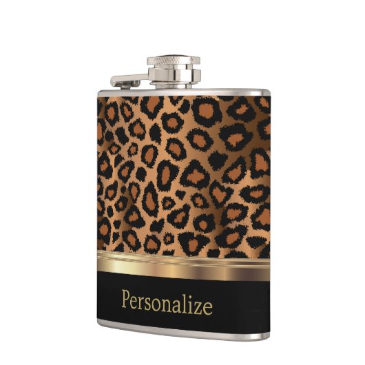 Flasques Poster de animal classique de Leopard (Gauche)