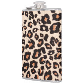 Flasques Poster de animal Léopard Brown orange (Gauche)