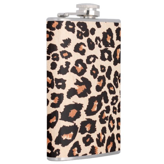 Flasques Poster de animal Léopard Brown orange (Droite)