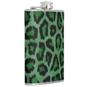 Flasques Poster de animal léopard noir vert (Droite)