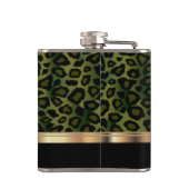 Flasques Poster de animal Léopard Vert Olive Classé (Dos)