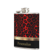 Flasques Poster de animal rouge léopard (Gauche)