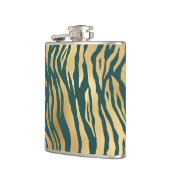 Flasques Poster de animal turquoise et Gold Wild (Gauche)